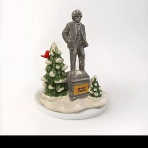Dept 56 Original Snow Village Statue of‎ Mark Twain Mint in Box